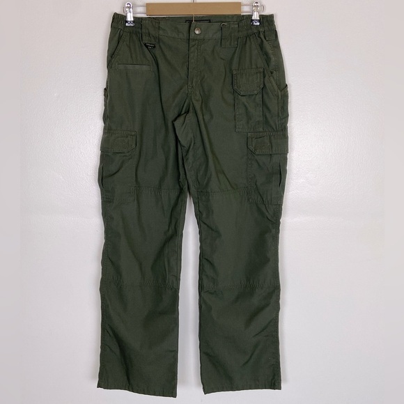 5.11 Tactical Women’s Cargo Pants Size 8 Green Law Enforcement Workwear Straight - Picture 1 of 10